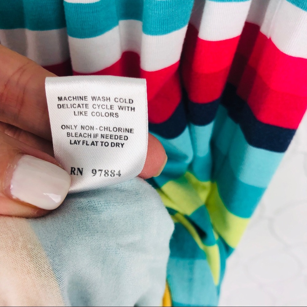 Tart Multicolored Striped Tube Babydoll Dress S - Picture 7 of 7